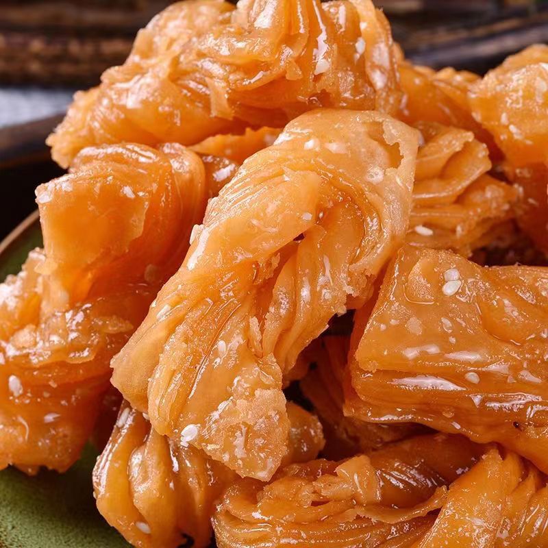 Honey San Dao Dessert Old-Fashioned Handmade Honey Oil Fruit Traditional Pastries Nostalgic Snacks Snacks Shandong Specialties