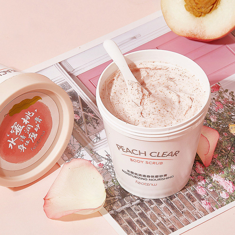 Tmall u first try 200g full-size peach body scrub