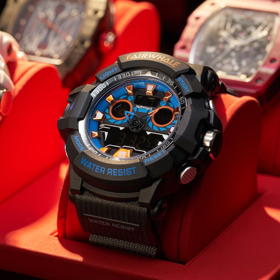 Mark Huafei Watch Male Student Sports Junior High School Boys Boys Anti-fall Middle School Student Trend Waterproof Electronic Watch