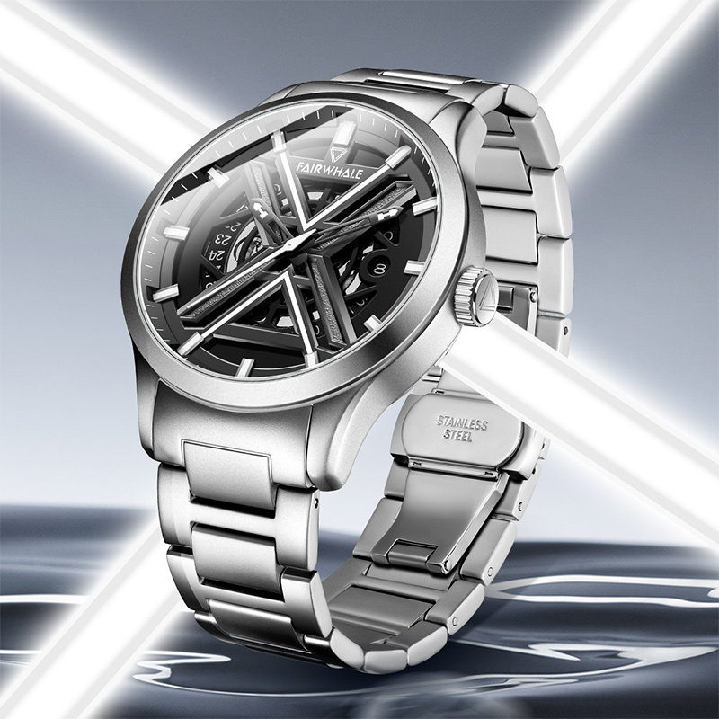 Mark Faye watches men's fashion full hollow mechanical watch top ten waterproof luminous hollow brand trendy watch