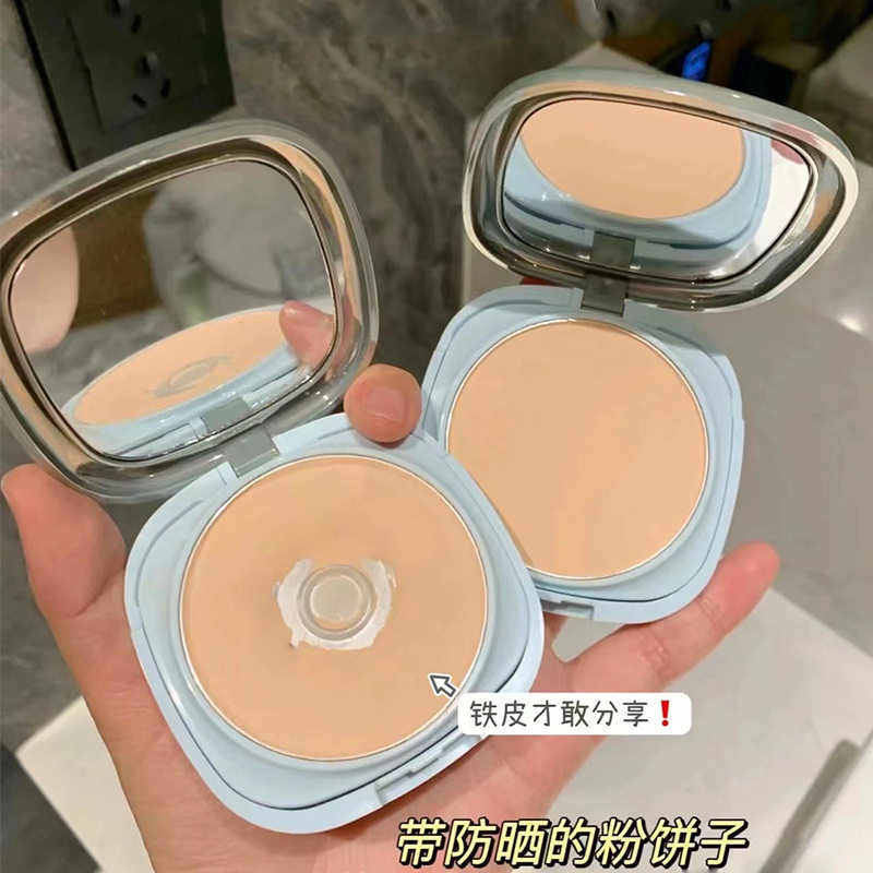 Internet celebrity hot style whitening sunscreen oil control makeup powder cake lasting concealer moisturizing waterproof anti-sweat non-stick powder loose powder SP