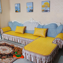 Fashion Summer Sofa Bamboo Cool Cushion European Curved Sofa Cushion Summer Non-slip Mahjong Mat Cushion Custom