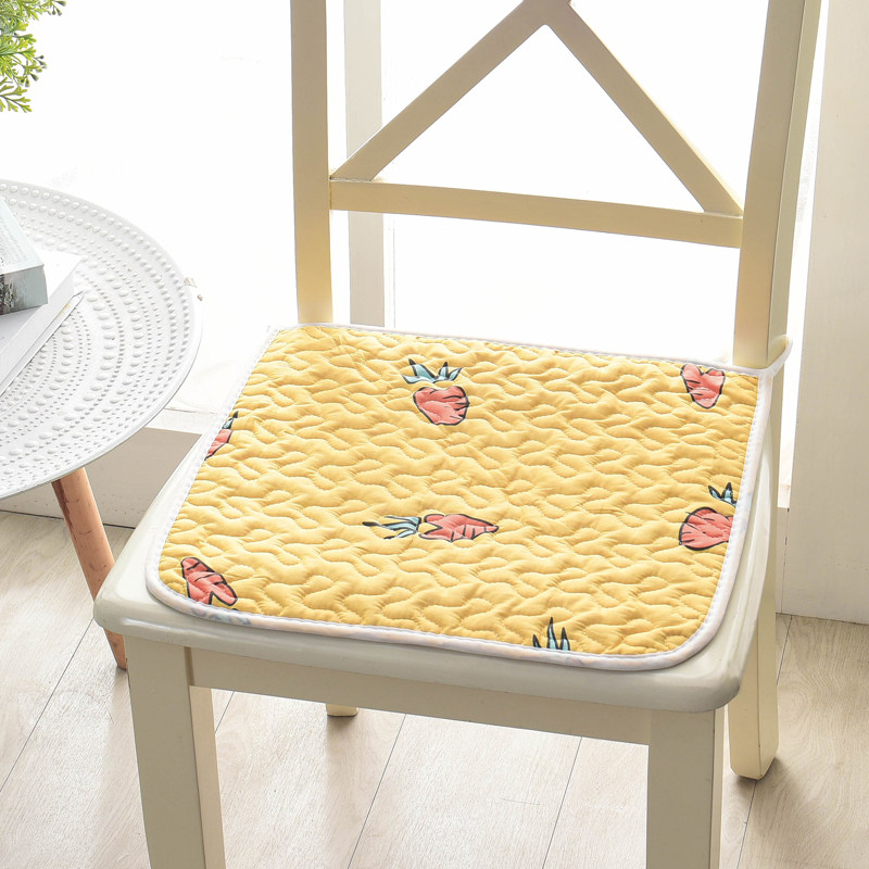 Pure cotton thin chair mat four seasons general breathable student mat office computer cushion summer anti-skid dining chair