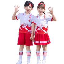 Summer primary school uniforms kindergarten uniforms summer clothing Chinese style sportswear clothing childrens class uniforms short-sleeved suits