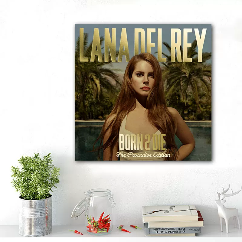 Обложка альбома LANA DEL REY Lan Drey, постер, декоративная картина, вокруг изображены европейские и американские звезды