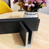 Glass ladder handle U-shaped trough railing floor trough floor pole aluminum B material frameless u-shaped MO carbon steel floor trough corridor stainless steel