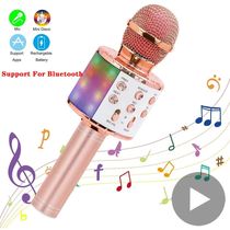Condenser Wireless Karaoke Microphone Mic Bluetooth For Mobi