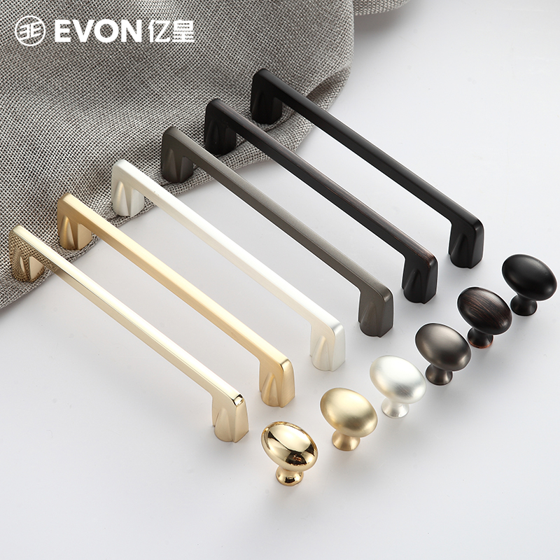 Yihuang modern minimalist black overall cabinet door handle household golden gray vertical cabinet bathroom cabinet wardrobe handle