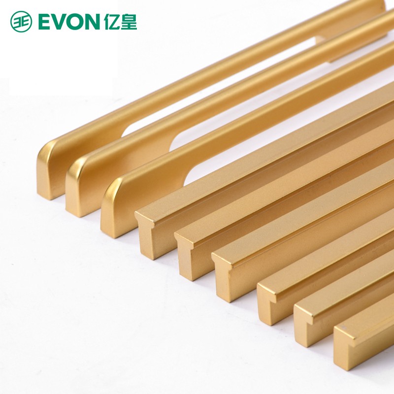 American golden one-meter lengthened wardrobe door pull handle modern minimalist gold light lavish overall cabinet drawers wine cabinet handles
