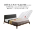 Gesibao giường đôi đơn giản đơn giản hiện đại gỗ tần bì 1,5 / 1,8 mét gỗ tần bì gỗ tần bì nội thất hiện đại nhẹ nhàng sang trọng - Giường Giường