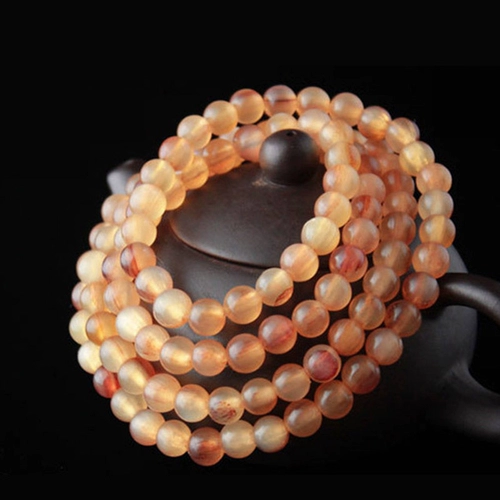 Четки из круглых бусин, этнический модный универсальный браслет, 108 бусин, этнический стиль