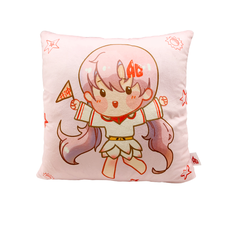 AG model play official pink Q version A silver pillow pillow cute