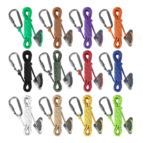 Дорожная ветрозащитная светящаяся палатка, светоотражающий навес на шнурке для кемпинга