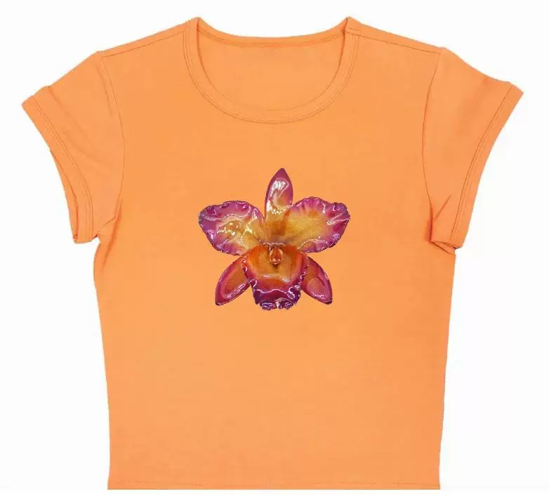 [Y2k футболка с коротким рукавом Harajuku графический Crop Top эстетика гот T-]