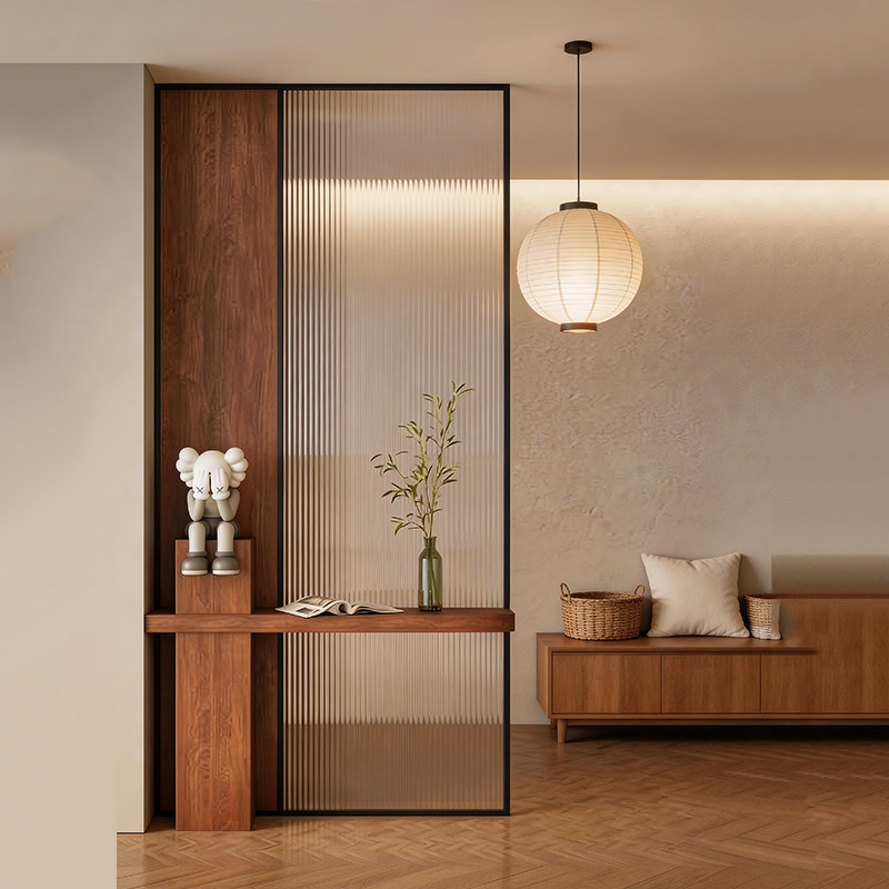 Longchao Glass Living Room Entrance Partition Cabinet, Living Room Facing Door Screen, Bedroom Blocking Shelf, Aesthetic Longchao Glass Living Room Entrance Partition Cabinet, Living Room Facing Door Screen, Bedroom Blocking Shelf, Aesthetic