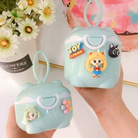 Мятный зеленый/красивая девушка упаковка большая+труба