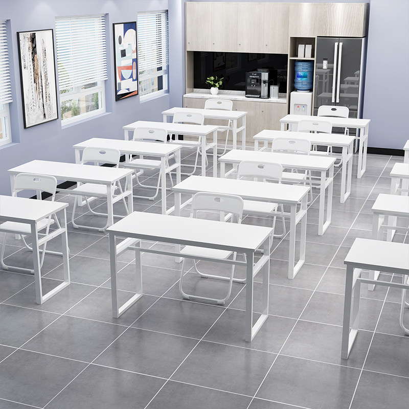 Training table long table training table and chair simple modern conference table and chair combination educational institution tutoring class desk and chair