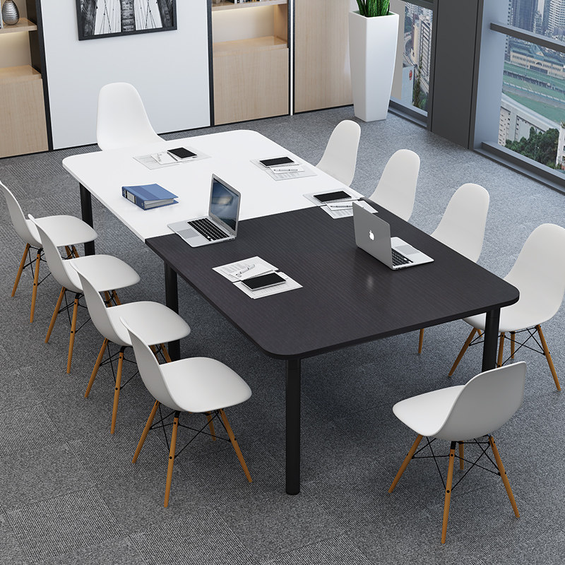 Conference table simple modern desk long table negotiation reception table and chair combination long table workbench training table