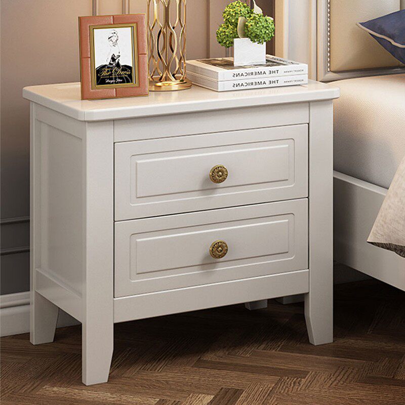 American light luxury bedside table solid wood corner cabinet modern minimalist bedside storage cabinet mini bedroom complete locker