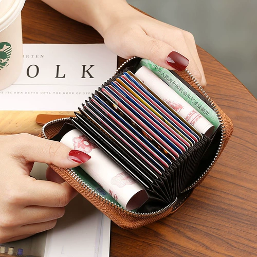 Высокий картхолдер, изысканная сумка через плечо, антимагнитные ультратонкие карточки, вместительный и большой бумажник, банковская карта