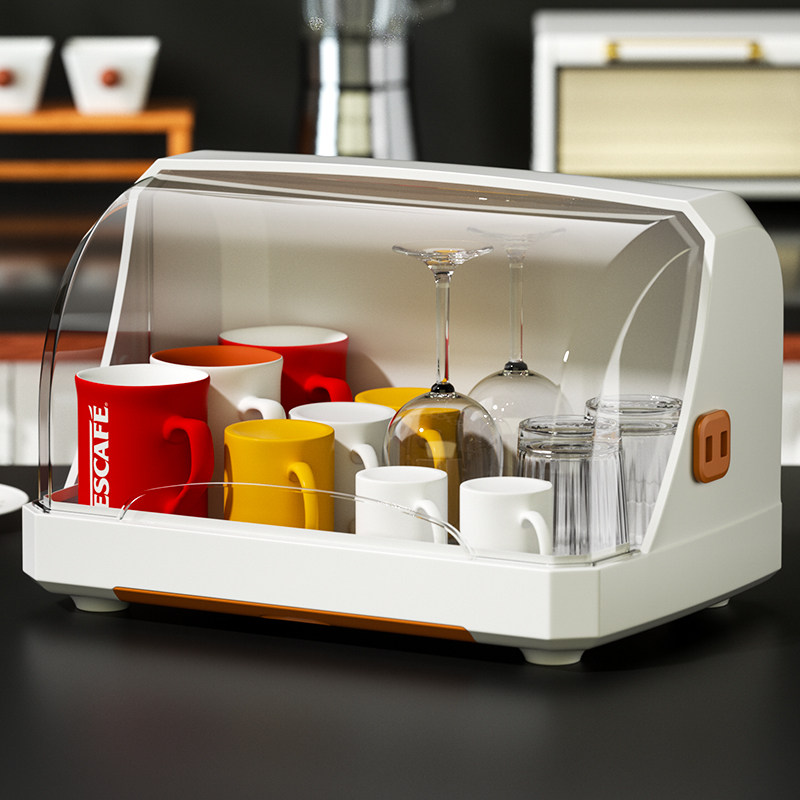 Cups storage SHELF WATER GLASS BOTTLE CONTAINING BOX ANTI-DUST GLASS CUP TEACUP TRAY DRAIN CUP SHELF CUP RACK-Taobao