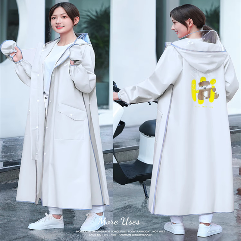 Raincoat Nagas Full body Anti-rainstorm Men and women Single electric electric bottles New adults Exclusive Thickened Conjoined Rain Cape-Taobao