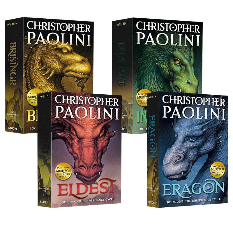 Dragon Rider Series: the Inheritance Tetralogy - Eragon, Eldest, Brisingr, Inheritance - Original English Fantasy Magic Novel by Christopher Paolini Dragon Rider Series: the Inheritance Tetralogy - Eragon, Eldest, Brisingr, Inheritance - Original English Fantasy Magic Novel by Christopher Paolini