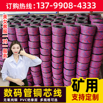 0 52 0 62 double digital tube copper core wire electronic bus extension cable for mine tunnels