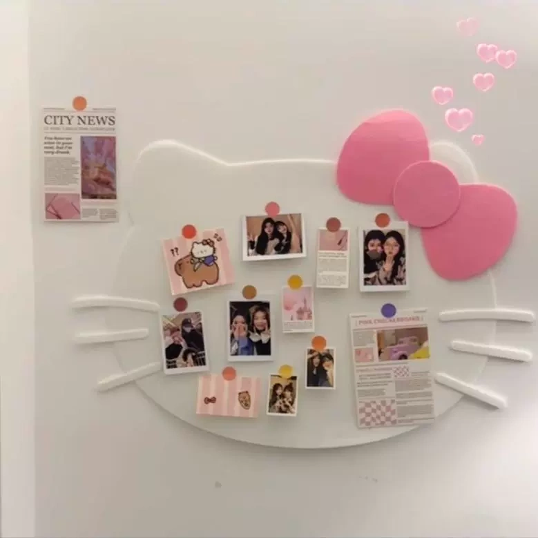 Hello Kitty Felt Board Photo Wall Atmosphere Bedroom Kt Cat Small Card Wall Cork Board Bedroom Decoration Wall Hello Kitty Felt Board Photo Wall Atmosphere Bedroom Kt Cat Small Card Wall Cork Board Bedroom Decoration Wall