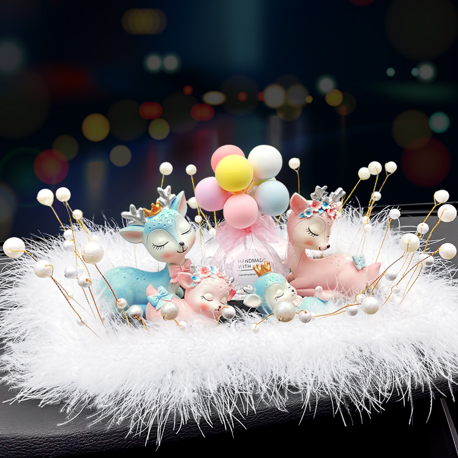 All the way safe deer car perfume decoration creative car car aromatherapy decoration supplies Daquan goddess