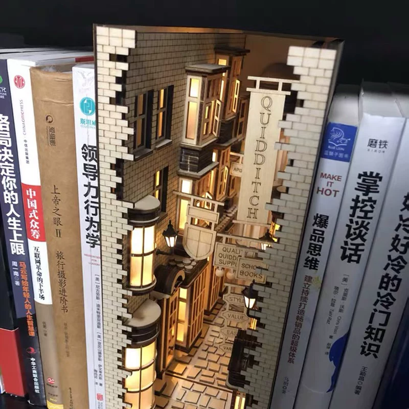 Конструктор, трёхмерная хижина, книжный шкаф стол, Гарри Поттер, своими руками, в 3D формате