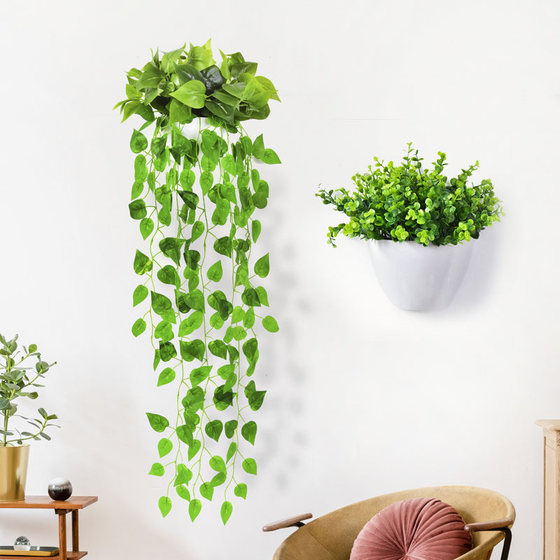 Wall decoration decoration wall decoration wall of pastoral creative hanging bar wall decoration simulation green plant wall hanging