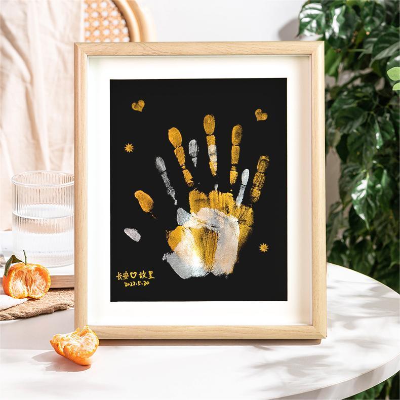 DIY couple handprints to remember photo-frame lovers'gift lovers' anniversary to mark male and female friends student Valentine's Day 520-Taobao