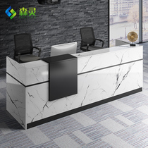 Front desk reception desk welcome cash checkout office bar Simple modern hotel beauty salon consulting desk