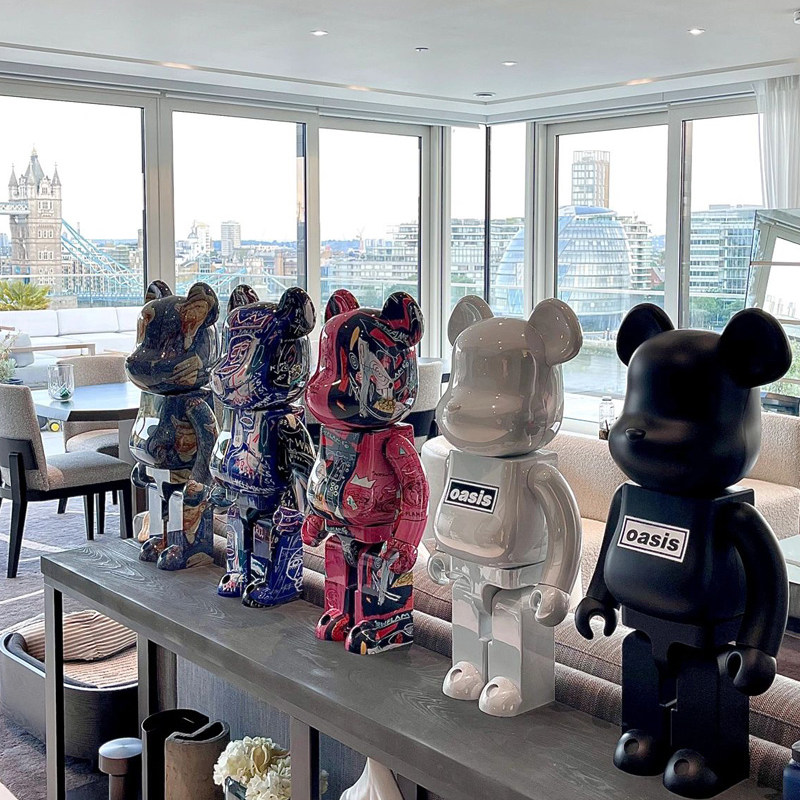 bearbrick violent bear 1000% Living room TV cabinet big number Decorative Pendulum building Bear Tide Play Handout Blind Box-Taobao