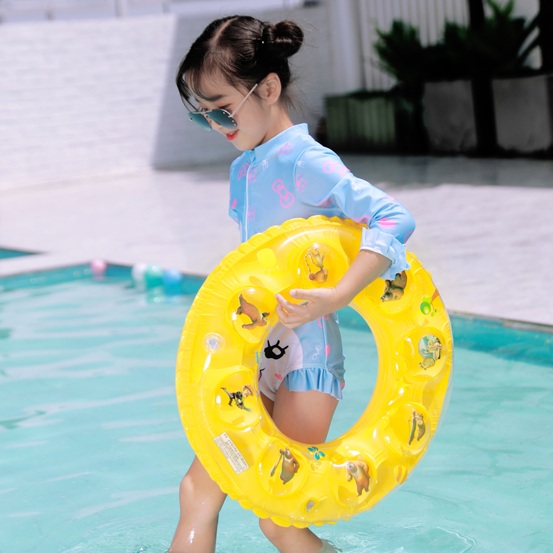 Children's inflatable swimming ring, boy and girl baby swimming ring, armpit circle, 3-10 years old anti-rollover, toddler tummy circle