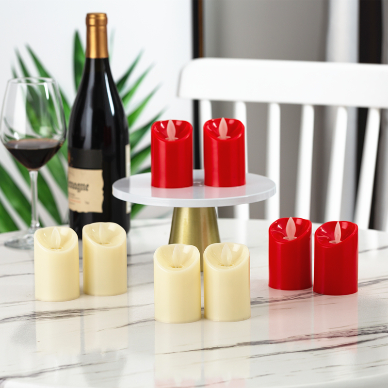 Plastic red LED electronic simulation candle light gift dance performance praying for gratitude holding props for students who propose marriage - Taobao