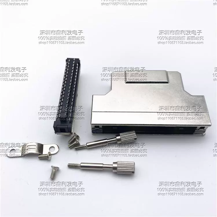 Đầu nối SCSI SCSI-68P chân cắm nam loại HDB68P dây hàn vỏ sắt loại vít DB loại vít