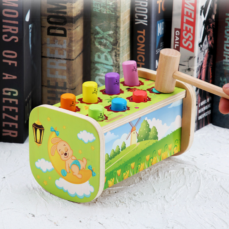 Baby early education hamster hammer children's toys baby children educational beating teaching aids 1.5-2-3 years old