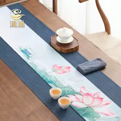 Tea tea table new Chinese Zen waterproof table flag tea table tea table cloth mat tea table tea pad Chinese style
