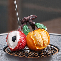 Golden toad tea pet ornaments handmade boutique can raise color orange lychee tea table Zen tea ceremony decoration accessories