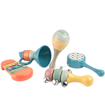 Baby music piano childrens early education educational percussion instrument baby eight-tone hand drum toy 6 months and above 9