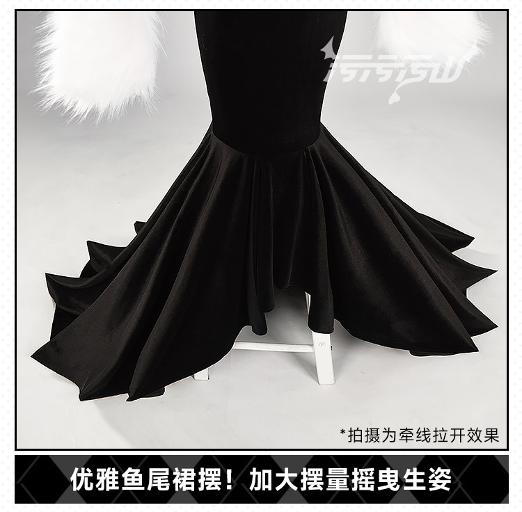 Blue Archive Rio Tsukatsuki Fan Dress Cosplay Costume