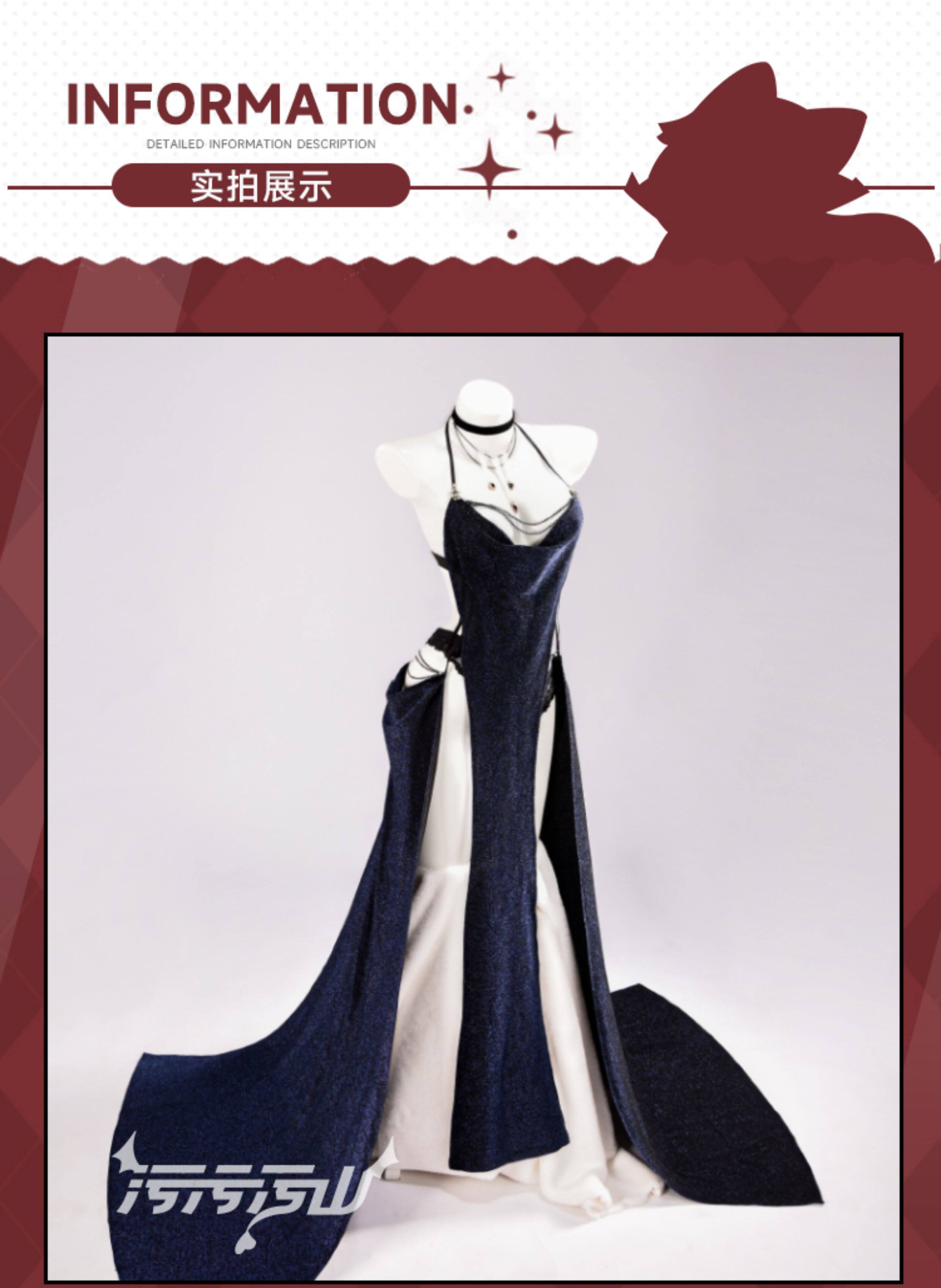 Azur Lane: Musashi | Black Starlight Dress Cosplay Costume 33 Azur Lane Musashi Starlight Dress Cosplay Costume