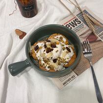 Special plates heated by microwave oven household 2021 new available bowl baking bowl with handle