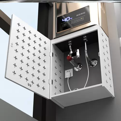 Газовый водонагреватель покрывает уродливую перегородку пещерную панель кухонный водонагреватель