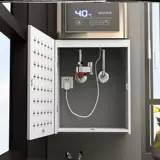 Газовый водонагреватель покрывает уродливую перегородку пещерную панель кухонный водонагреватель