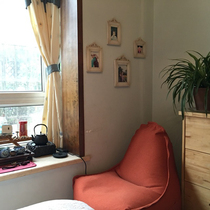 Children Single Balcony Book Room Reading Sloppy Couch Tatami Chair Bed Modern Minima Cloth Art Bean Bag Can Be Detached