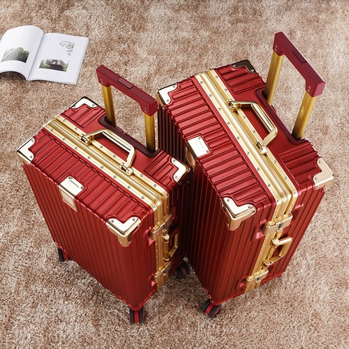 Бордовый чемодан для невесты, 24 дюймов