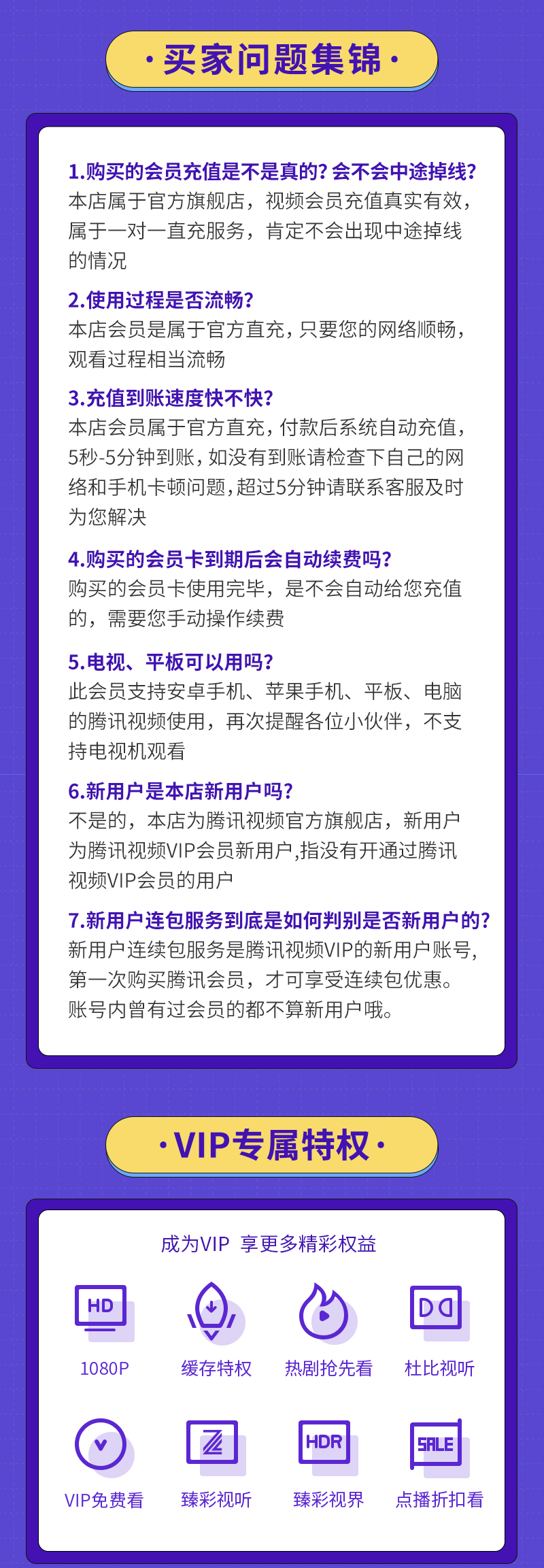 腾讯视频VIP会员 12个月 手机+电脑+平板 图3